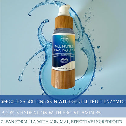 Copper Peptide Hydration Face Serum – With GHK-Cu, Panthenol, Fig Enzyme & Hydrolyzed Fruit Protein | Firming, Hydrating & Radiance Boosting For All Skin Types | Improves Texture & Radiance (1 fl oz)