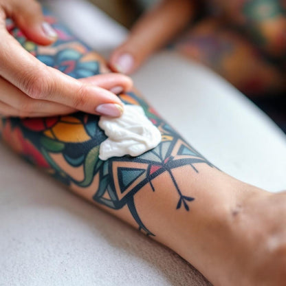 VeraNua Tattoo Aftercare Cream for Women – With Rose Water, Shea Butter, Vitamin E & Jojoba Oil – Soothes, Protects and Brightens Healed Ink, Non-Greasy Moisturizer, Citrus Floral Scent (50ml)