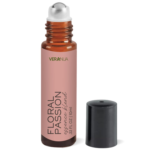 VeraNua Love Oil Perfume Roll On - Alcohol Free, Non Toxic, Natural Fragrance for Men and Women - Floral Aroma of Rose, Jasmine, Ylang Ylang, Orange Blossom, Amber and Exotic Woods