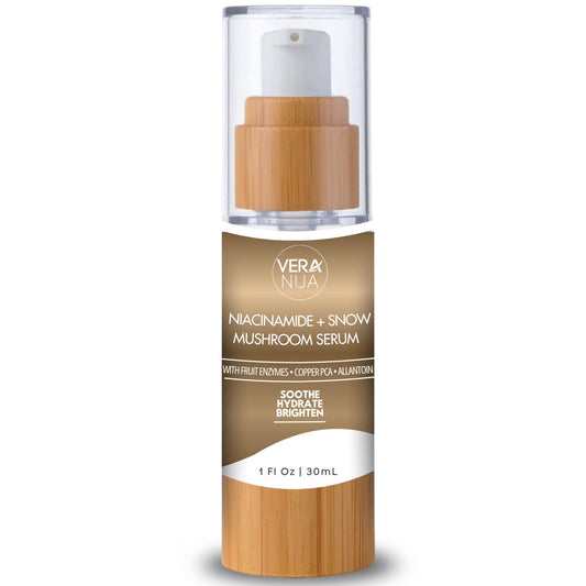 Tremella Snow Mushroom Hydrating Serum - With Niacinamide, Copper PCA, Pineapple Enzyme, Cranberry Enzyme | Deep Hydration and Brightening | Improve Clarity and Texture